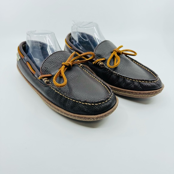 L.L. Bean Other - L.L.Bean Men's Handsewn Flannel-Lined Slippers Color Brown SZ 8